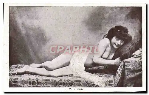 Cartes postales Femme Nu erotique Paresseuse