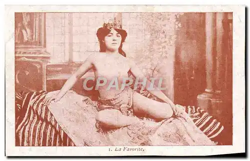 Cartes postales Nu erotique Femme La favorite