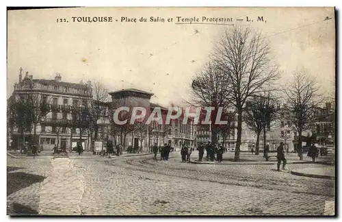 Ansichtskarte AK Toulouse Place du Salin et Temple protestant