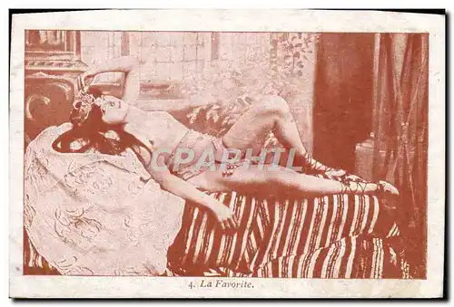 Cartes postales Nu erotique Femme La favorite