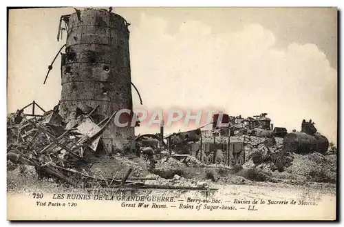 Cartes postales Ruines de la Sucrerie de Moscou Berry au Bac