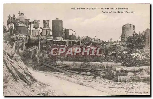 Cartes postales Berry au Bac Ruines de la Sucrerie