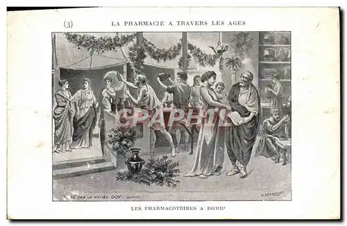 Cartes postales La pharmacie a travers les ages Les pharmacotribes a Rome