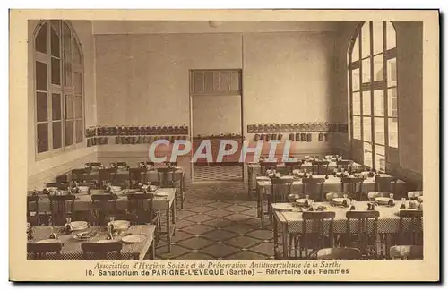 Cartes postales Sanatorium de Parigne l&#39Eveque Refectoire des femmes