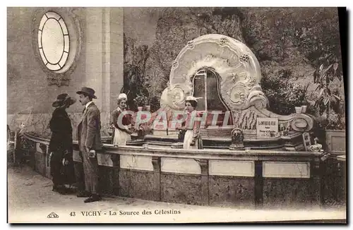 Cartes postales Thermalisme Vichy La source des Celestins