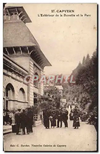 Cartes postales Thermalisme Capvern l&#39exterieur de la buvette et le parc