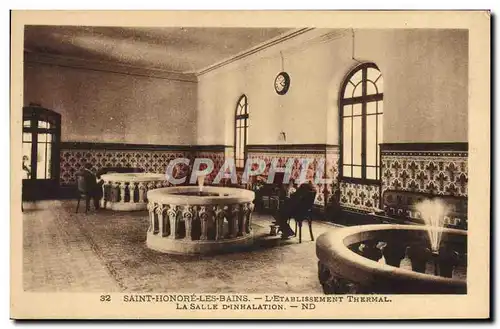 Cartes postales Thermalisme Saint Honore les Bains L&#39etablissement thermal La salle d&#39inhalation