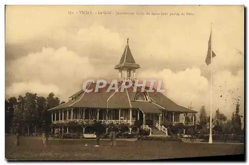 Cartes postales Vichy Le Golf Joueurs En Train de faire leur partie de golf