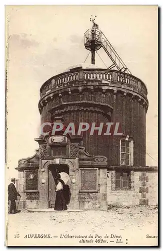 Cartes postales Astronomie Auvergne L&#39Observatoire du Puy de Dome