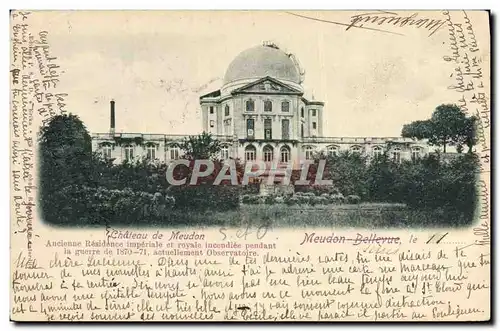 Cartes postales Astronomie Meudon Observatoire Chateau