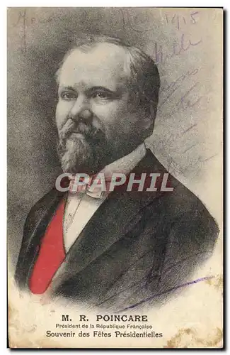 Cartes postales Raymond Poincare President de la Republique