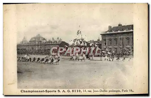 Cartes postales Championnat Sports SAG 8110 Rue Jean Dolfuss Paris