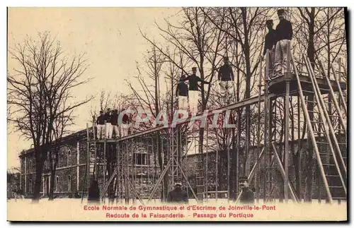 Cartes postales Ecole normale de Gymnastique et d&#39escrime Joinville le pont Redoute de la Faisanderie Passage