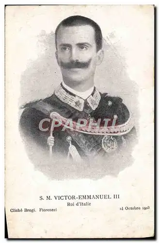 Cartes postales SM Victor Emmanuel III Roi d&#39Italie