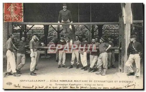 Cartes postales Joinville le Pont Ecole normale militaire de Gymnastique et d&#39escrime Gymnastique d&#39applic