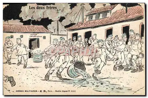 Cartes postales Militaria Les deux freres