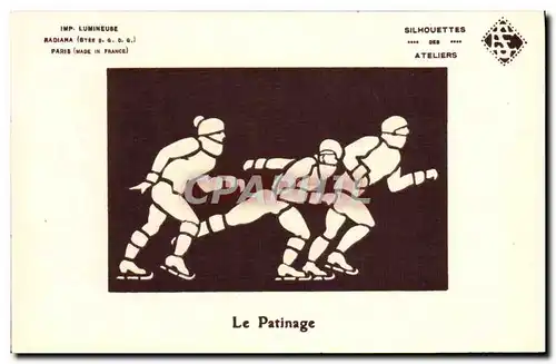 Cartes postales Patinage