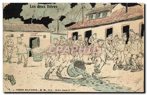 Cartes postales Militaria Les deux freres