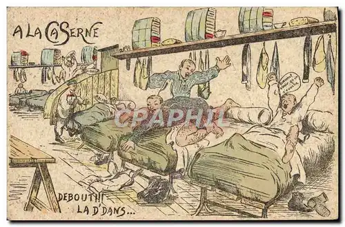 Cartes postales Militaria Debout la d&#39dans