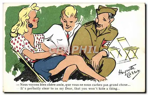 Cartes postales Fantaisie Militaria