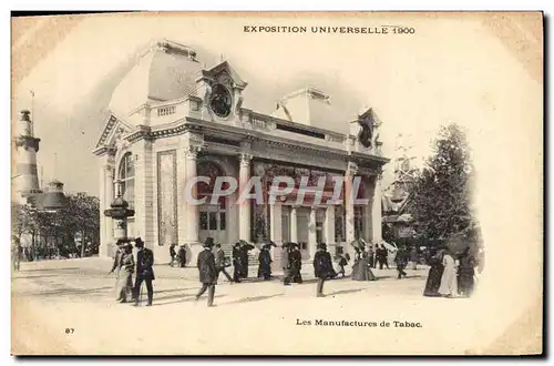 Cartes postales Paris Exposition universelle 1900 Les manufactures de Tabac