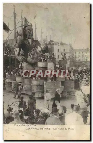 Cartes postales Carnaval de Nice Les pilules du diable