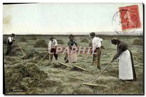 Cartes postales Folklore Les foins