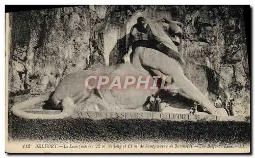 Cartes postales Belfort Le Lion