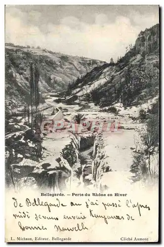 Cartes postales Bellegarde Perte du Rhone en Hiver