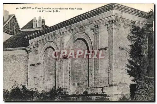 Cartes postales Langres Porte Romaine Constraite Sous Marc Aurele