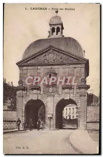 Cartes postales Langres Porte Des Moulins