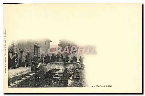 Cartes postales Militaria Au cantonnement