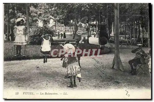 Cartes postales Vichy Les balancoires Enfants