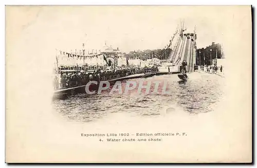 Cartes postales Fete Foraine Exposition Lille 1902 Water chute