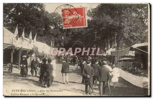 Cartes postales Fete Foraine Fetes des loges Allee des restaurants