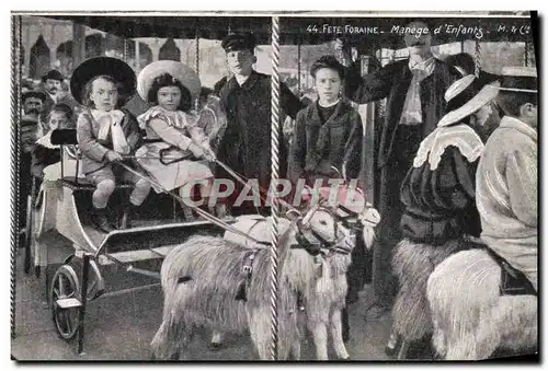 Cartes postales Fete Foraine Manege d&#39enfants Chevre Chevres Bouc