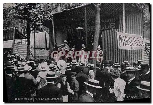 Cartes postales Fete Foraine Parade des lutteurs Lutte Marseille