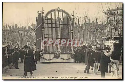 Cartes postales Fete Foraine Aix en Provence Le corso Char de la Menagerie Bel Air Carnaval