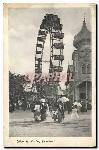 Cartes postales Fete Foraine Wien Prater Riesenrad