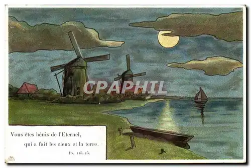 Cartes postales Moulin a vent