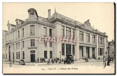 Cartes postales Hotel des Postes Nancy Automobile