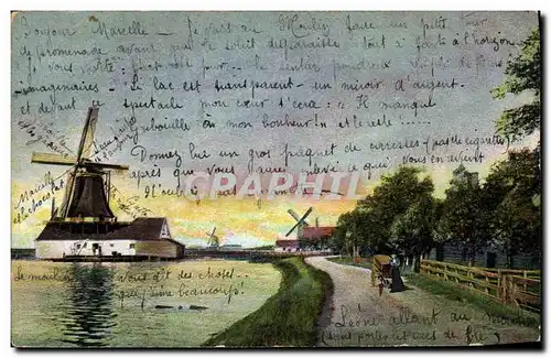 Cartes postales Moulin a vent Zaandam