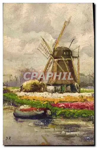 Cartes postales Moulin a vent