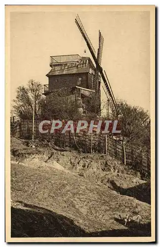 Cartes postales Moulin a vent Paris Moulin de la Galette