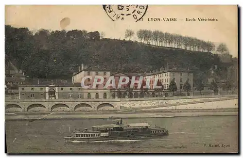 Cartes postales Lyon Vaise Ecole Veterinaire Bateau