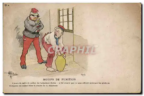 Cartes postales Militaria Motifs de punition