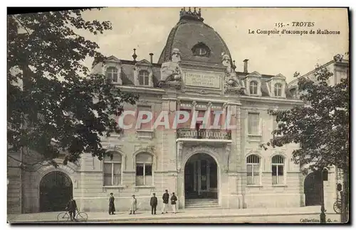 Cartes postales Banque Troyes Le Comptoir d&#39escompte de Mulhouse