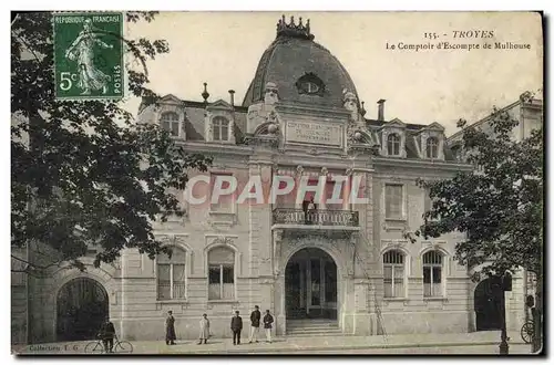 Cartes postales Banque Troyes Le Comptoir d&#39escompte de Mulhouse