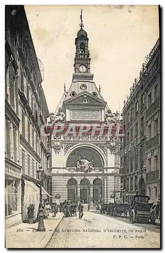 Cartes postales Banque Paris Le Comptoir d&#39Escompte