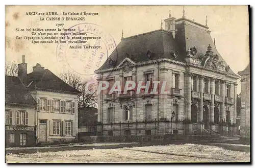 Cartes postales Banque Arcis sur Aube La Caisse d&#39Epargne